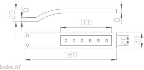 2-teiliges LED Aufbauleuchte, Schrankbeleuchtung-Set, 2er Set Alu Eloxiert Neutralweiss