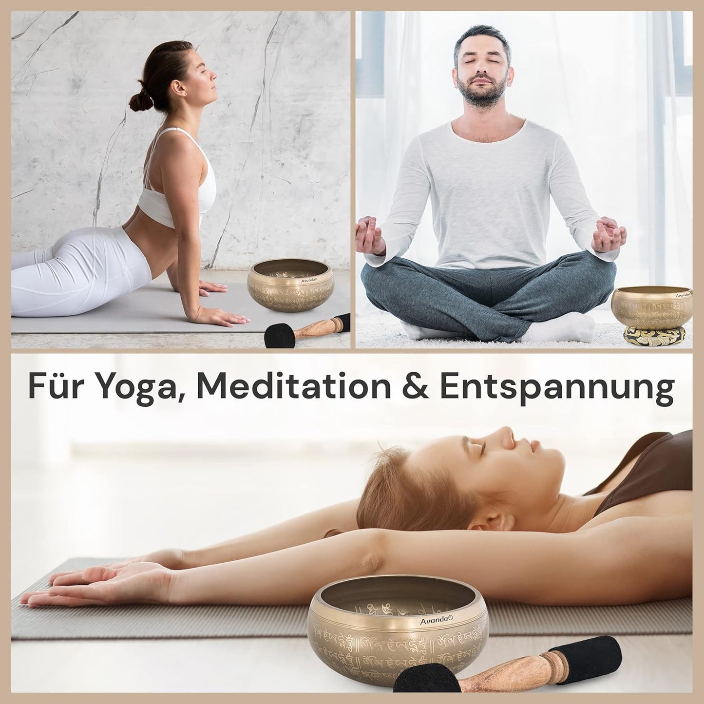 Klangschale für Meditation & Entspannung