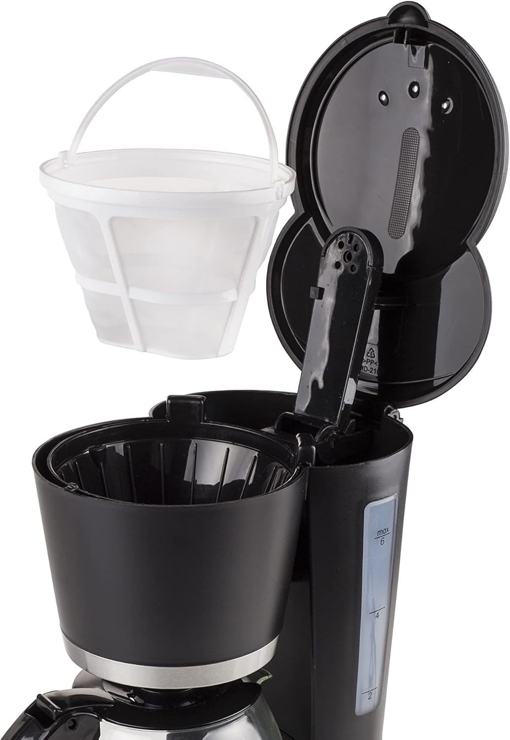 CM-1236 Kaffeeautomat mit Warmhaltefunktion (12 Tassen), 12 Tassen Glaskanne