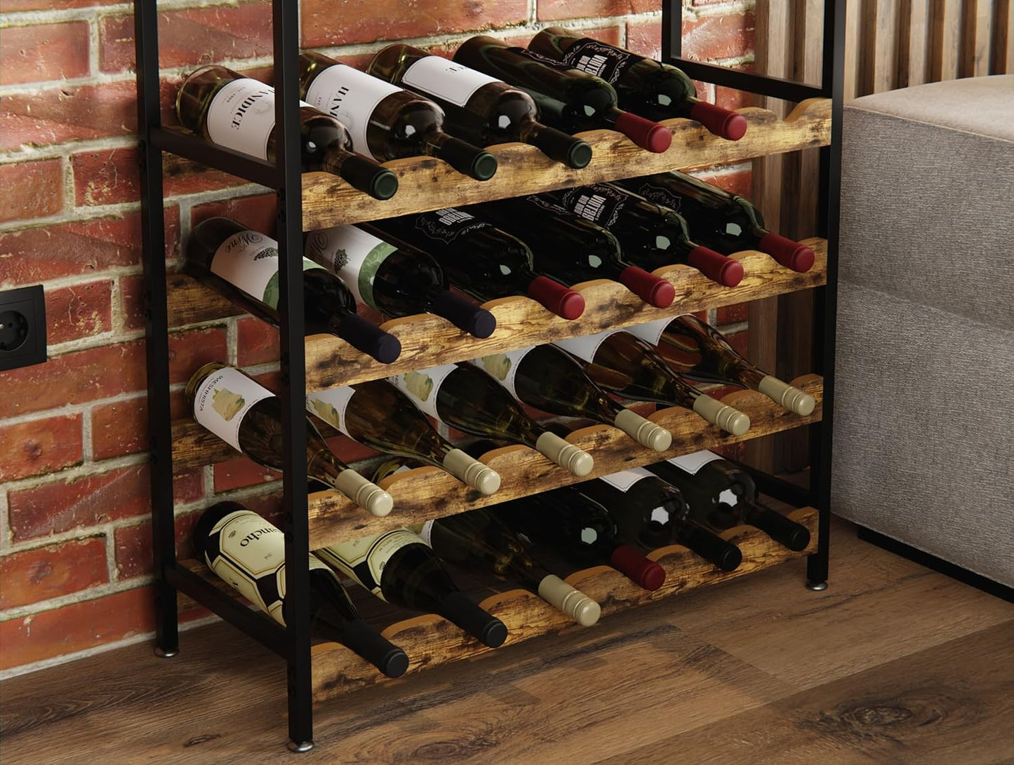 Weinregal mit Glashalter Loft 2-24, LOFT 2-24