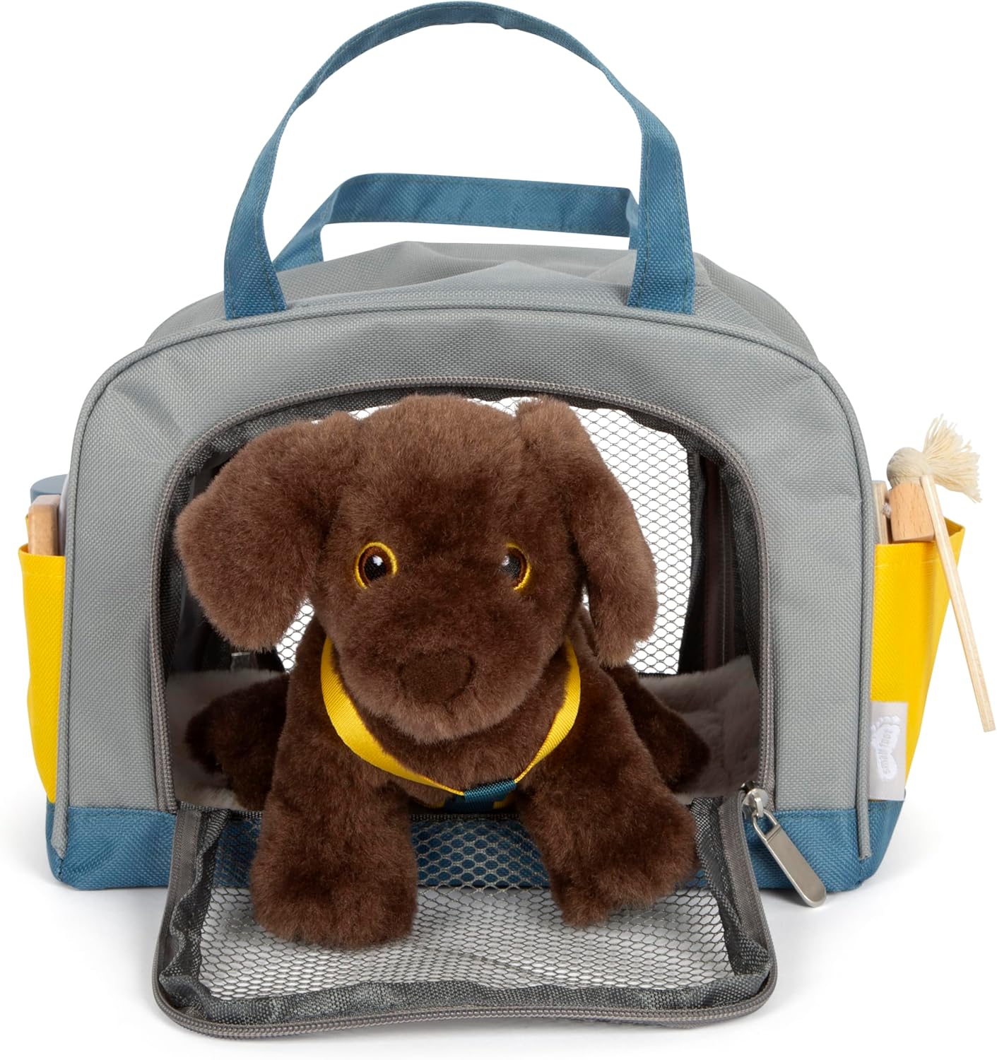 Hund mit Tasche und Pflege-Set, Hund