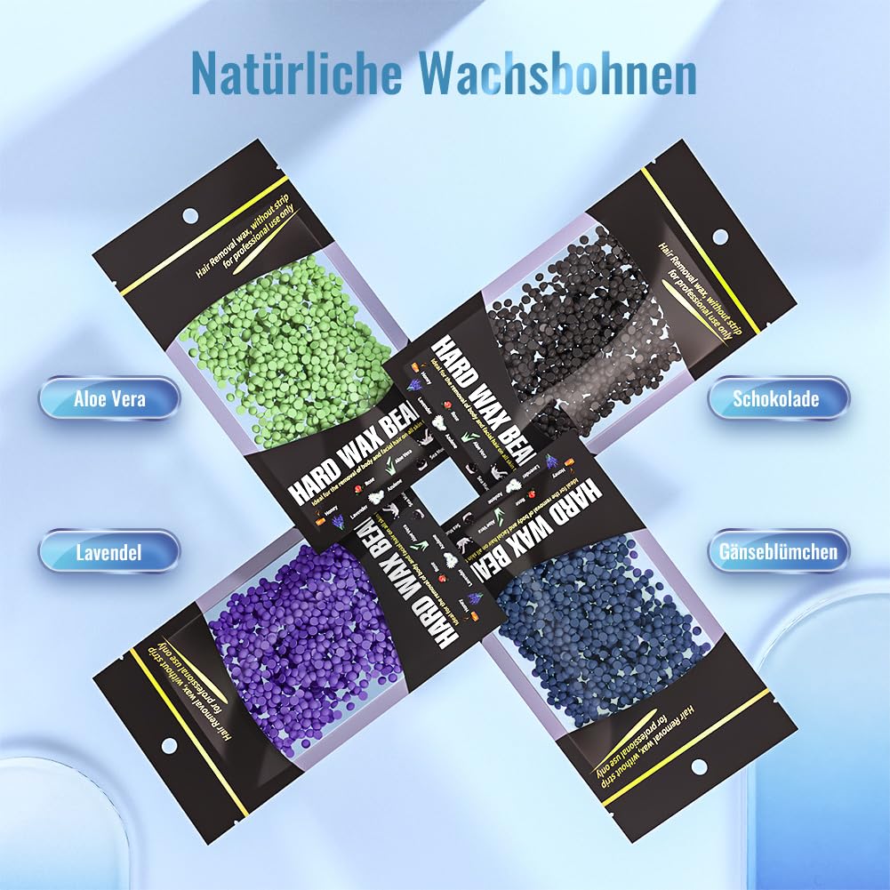 Wachs-Haarentfernungsset, Schwarz 21*21*15cm