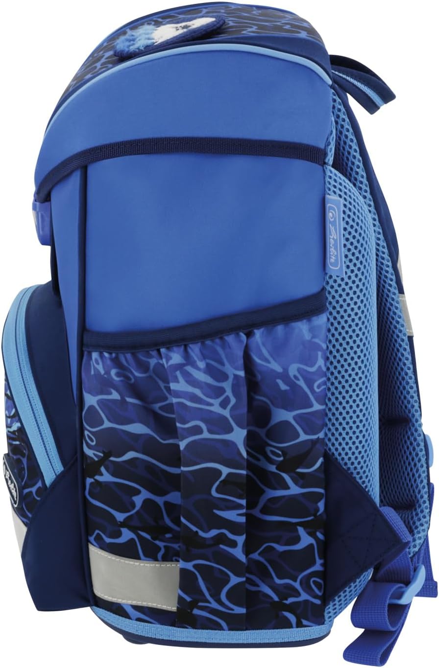 UltraLight Blue Shark Schulranzen-Set