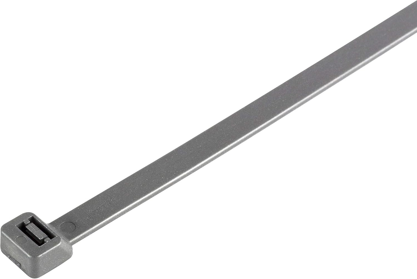 100 x Kabelbinder mit UV-Beständigkeit, 450 mm x 9,0 mm / Silber