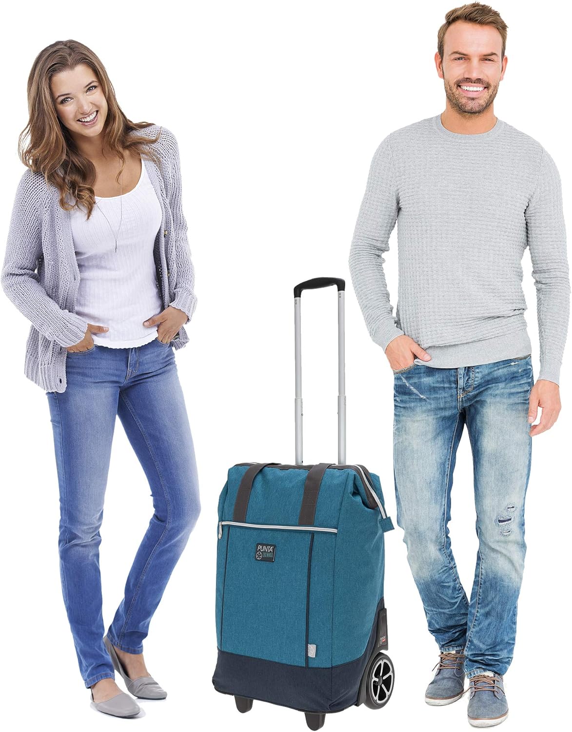 Grossrad-Einkaufsroller 10303 mit Thermotasche, Two Tone Blau 4600