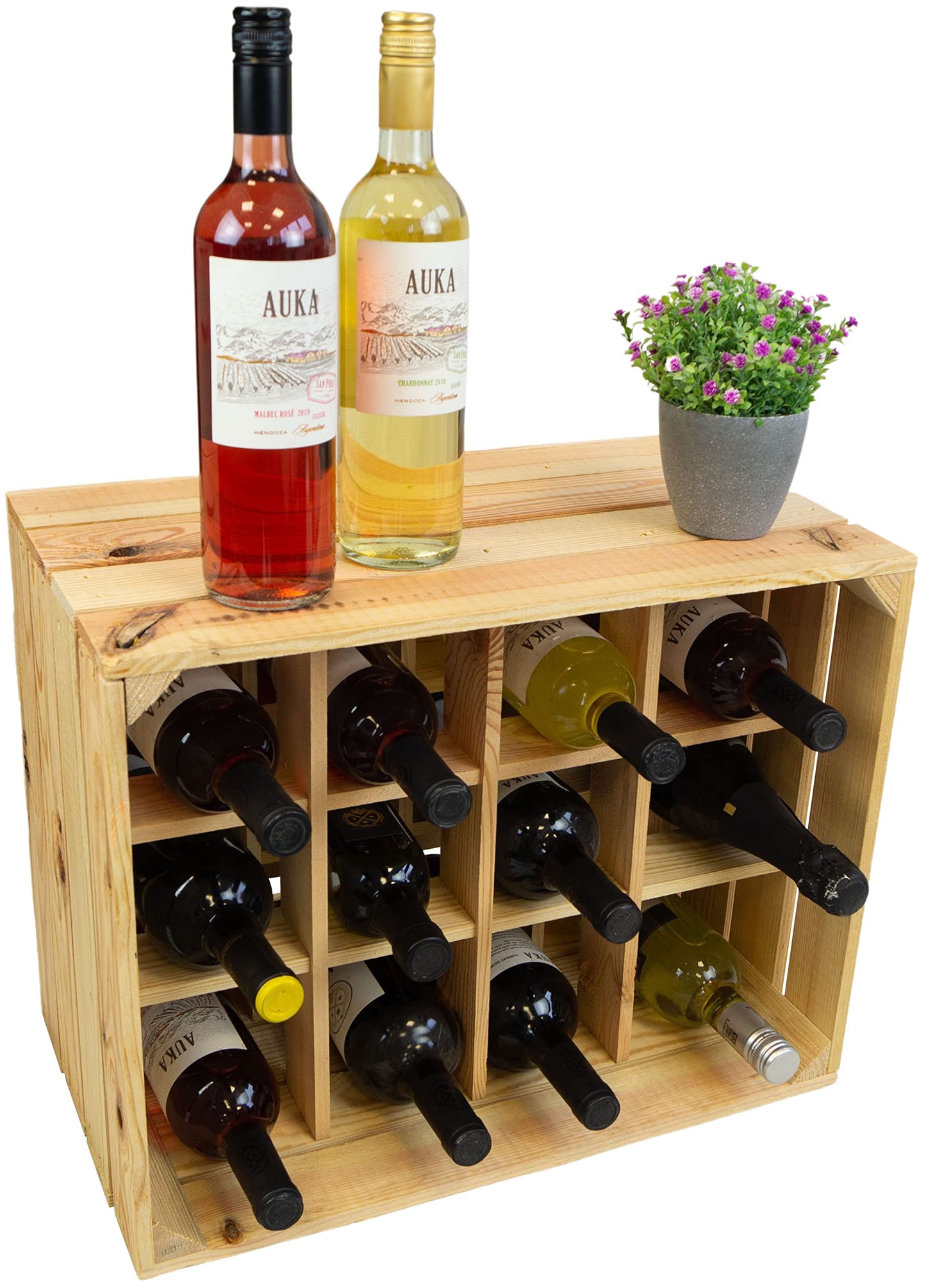 Weinregal Henry für 12 Flaschen, Natur