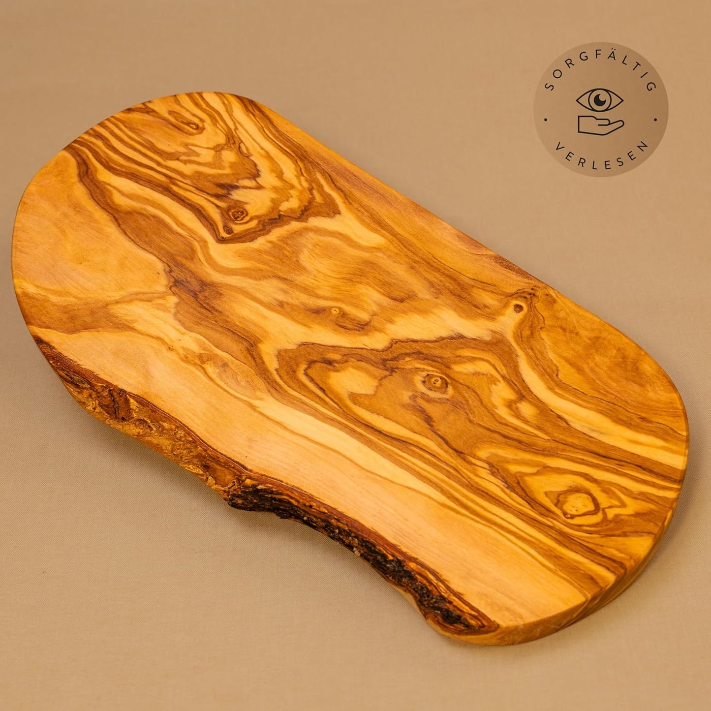 Schneidebrett aus Olivenholz, 30L x 15B cm