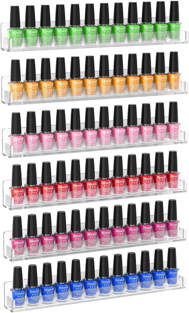 6er-Set Wandregal für Nagellack