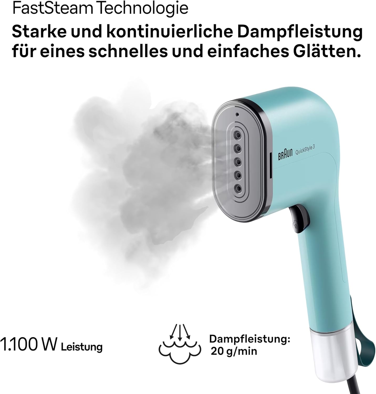 QuickStyle 3 Dampfglätter, Grün