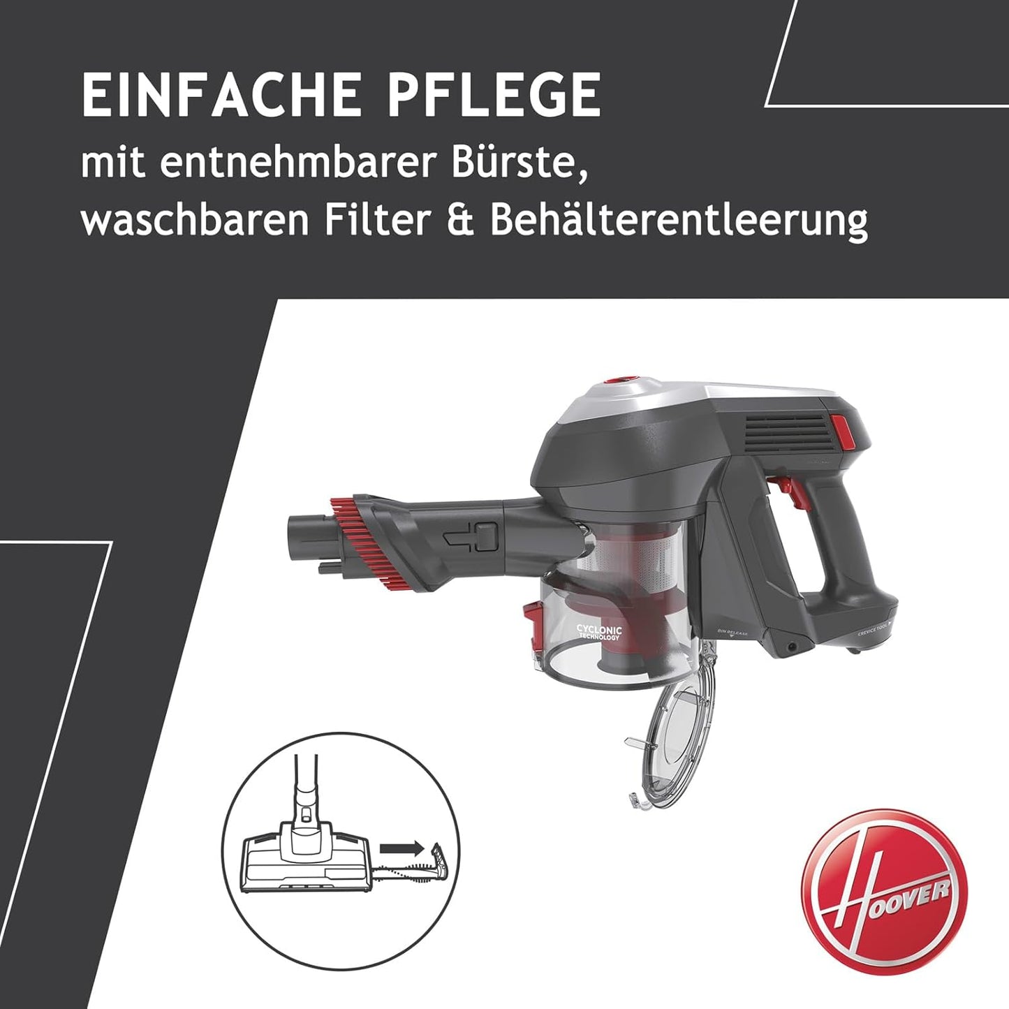 Akkustaubsauger H-Free 100 mit Turbo Boost, Pet