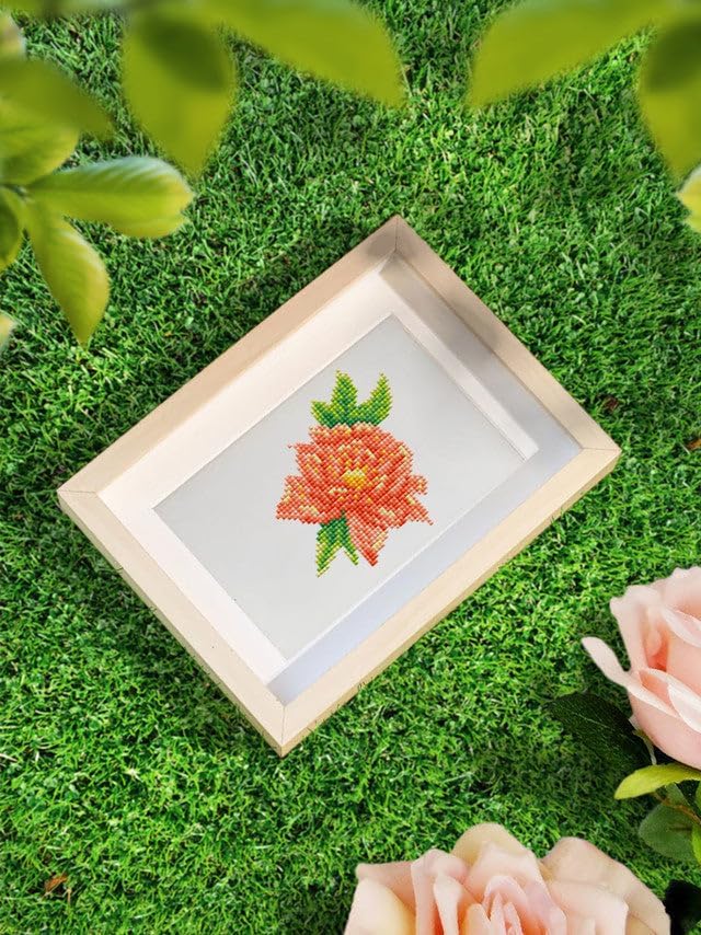 Diamond Painting Mini Serie Blumen, 12 Stück á 15x18 cm, Blumen PROBLEMYOUMUSTCHECK