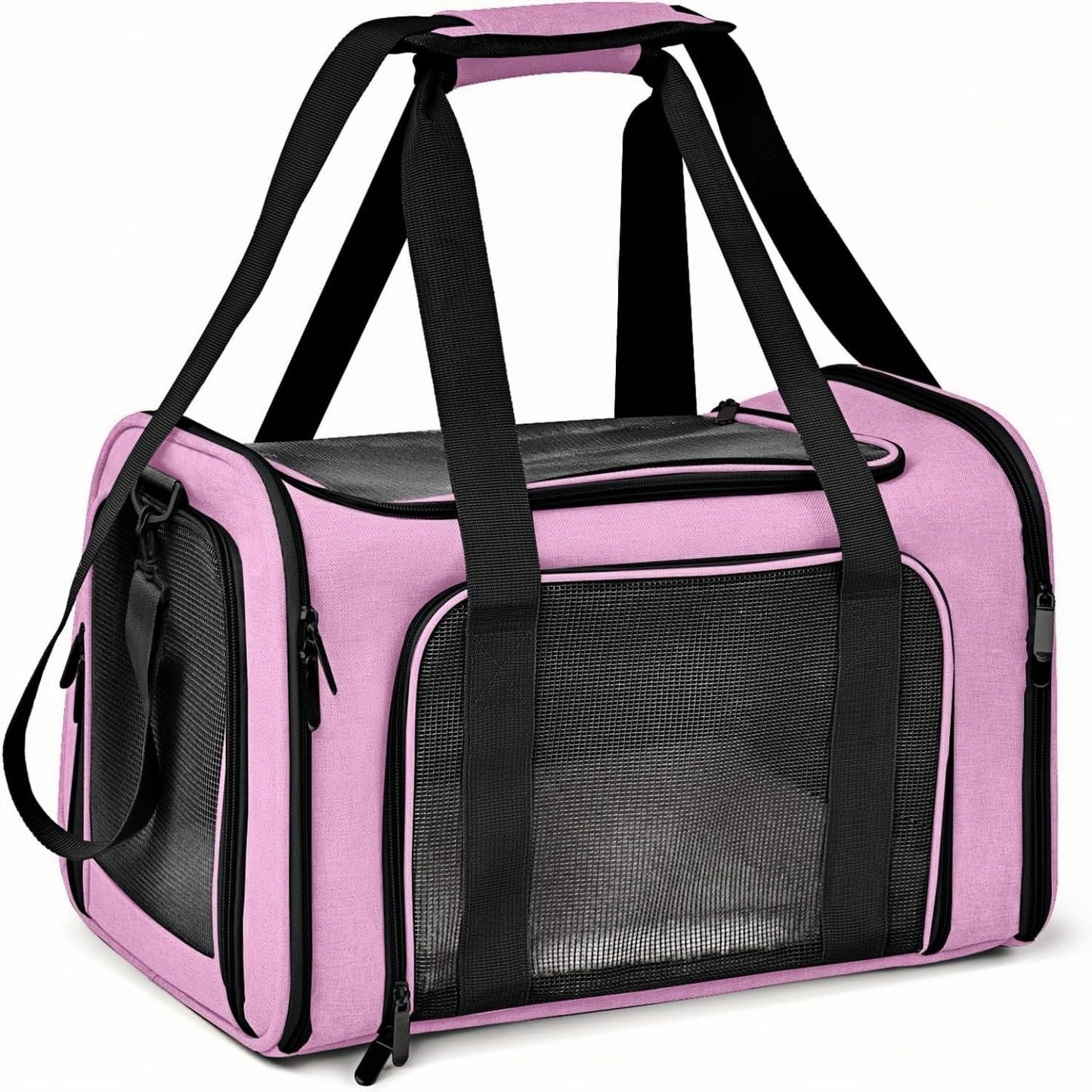Tragbare Haustiertasche, Rosaton