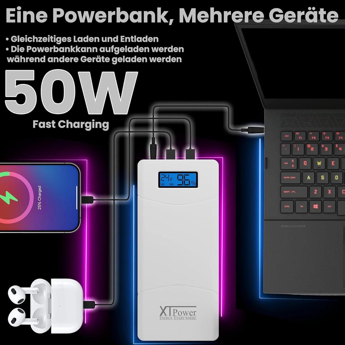 Powerbank XT-16000 QC3