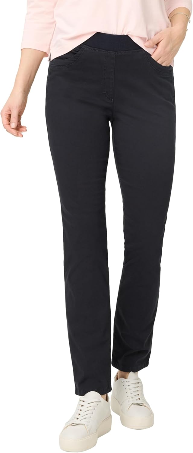 Schlupfhose Slim Fit Damenhose 31W/32L, 31W / 32L Navy