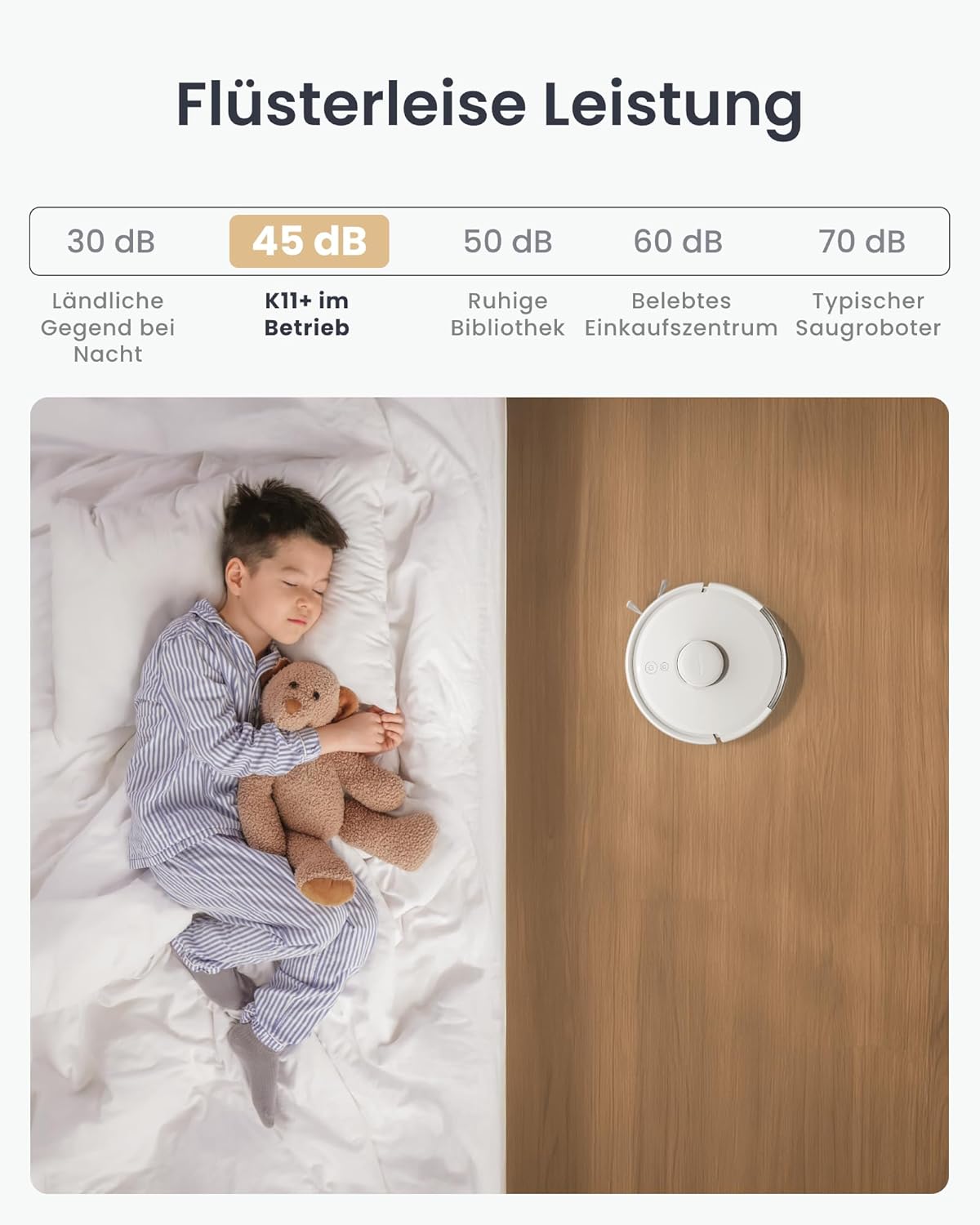 Saugroboter K11+, 6000pa Beige