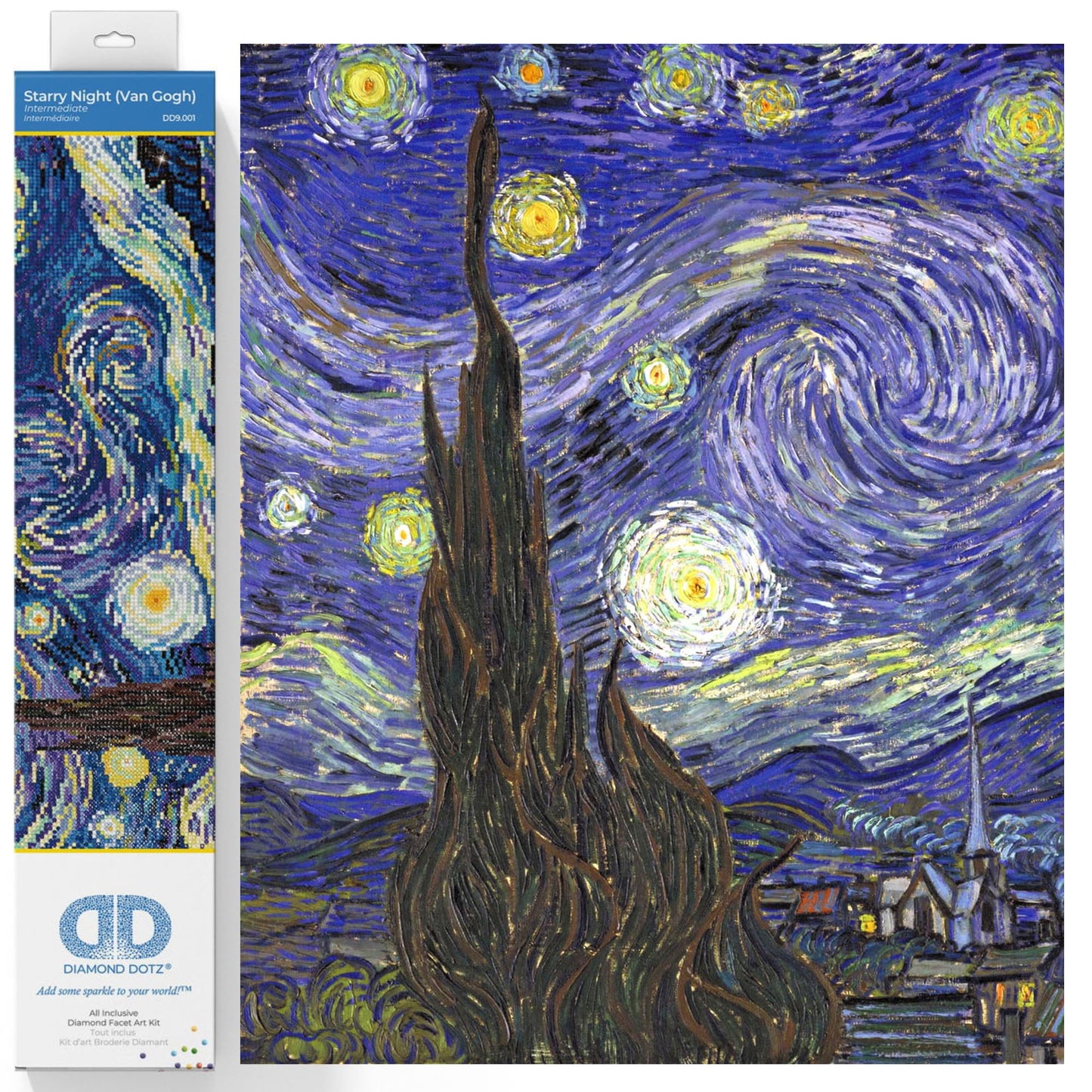 Sternenklare Nacht Diamond Painting Kit, 40.6 x 50.8 cm mehrfarbig
