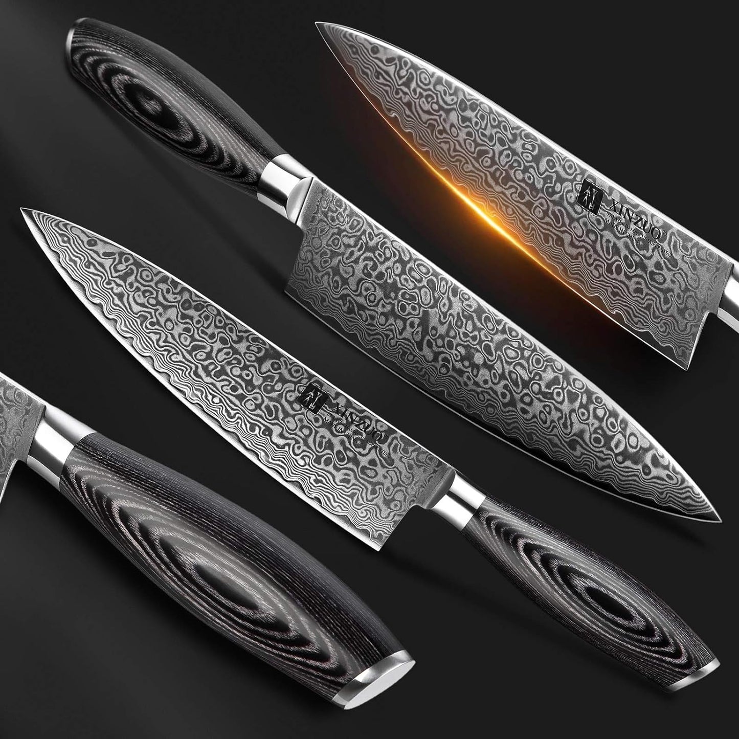 Messer Set, Küchenmesser Set 5er