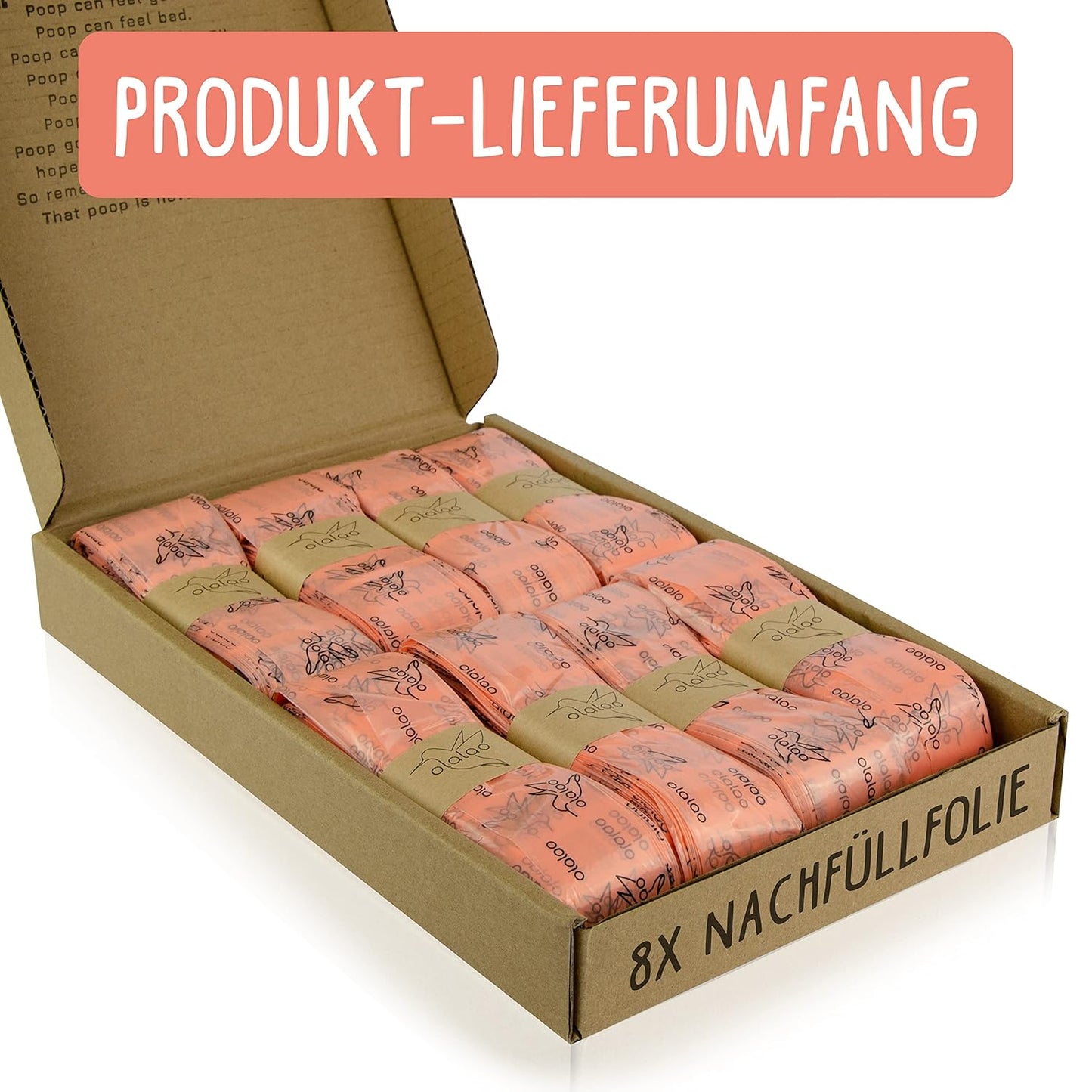 8er Pack Nachfüllfolie für Windeleimer, 1 stück (8er Pack)