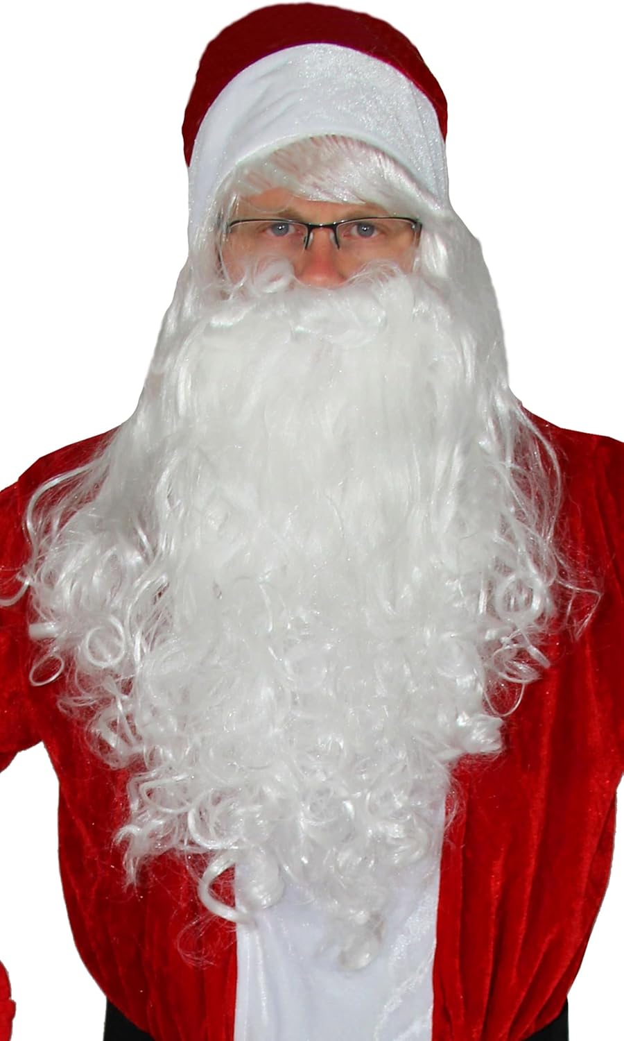 Weihnachtsmann Kostüm-Set, 3XL-4XL Rot