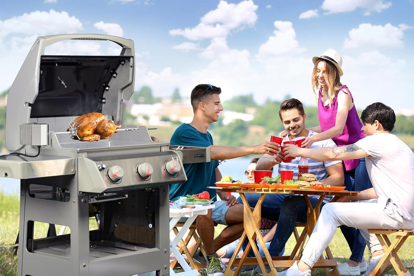 Grillspiess-Set für Gasgrills