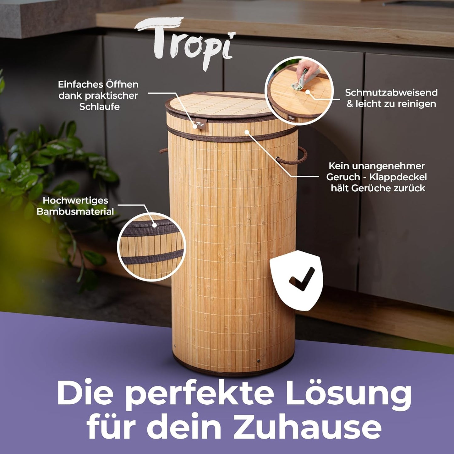 Runder Müllsackständer für Gelbe Säcke, Rund