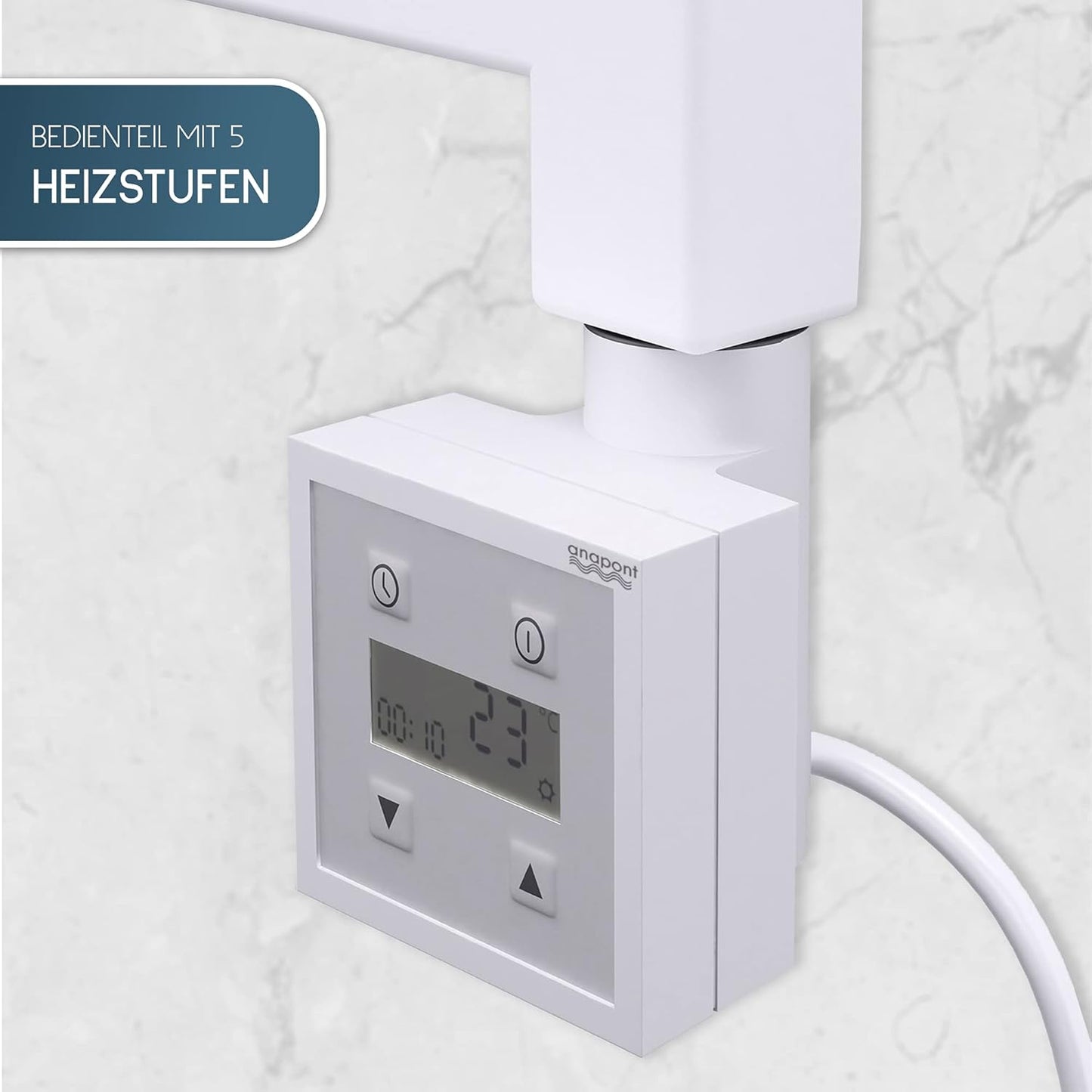 Elektrischer Badheizkörper mit Timer-Funktion, KTX 3 1175h x 600b