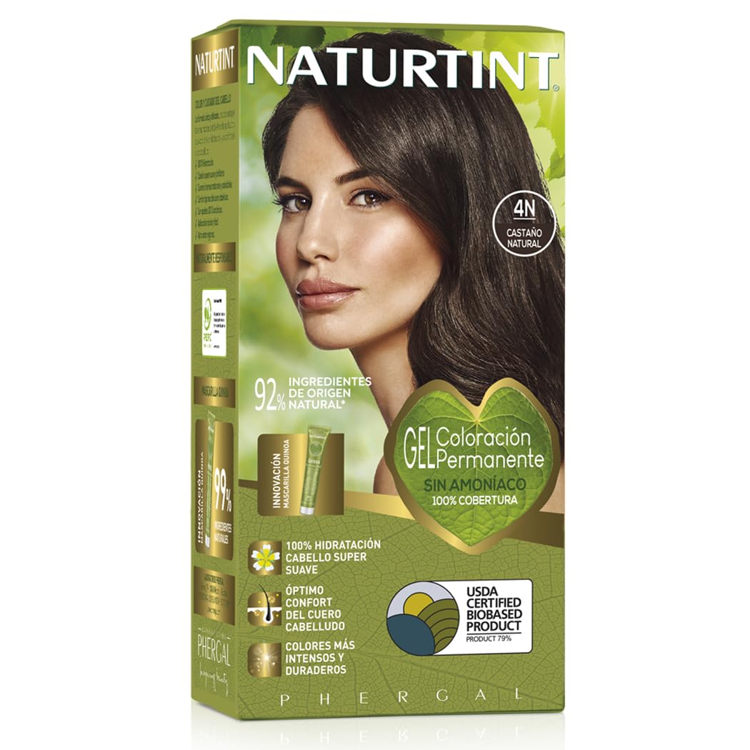 3er-Pack Haarfarbe, Kastanienbraun, 4N. Natur Kastanienbraun 170 ml (3er Pack)
