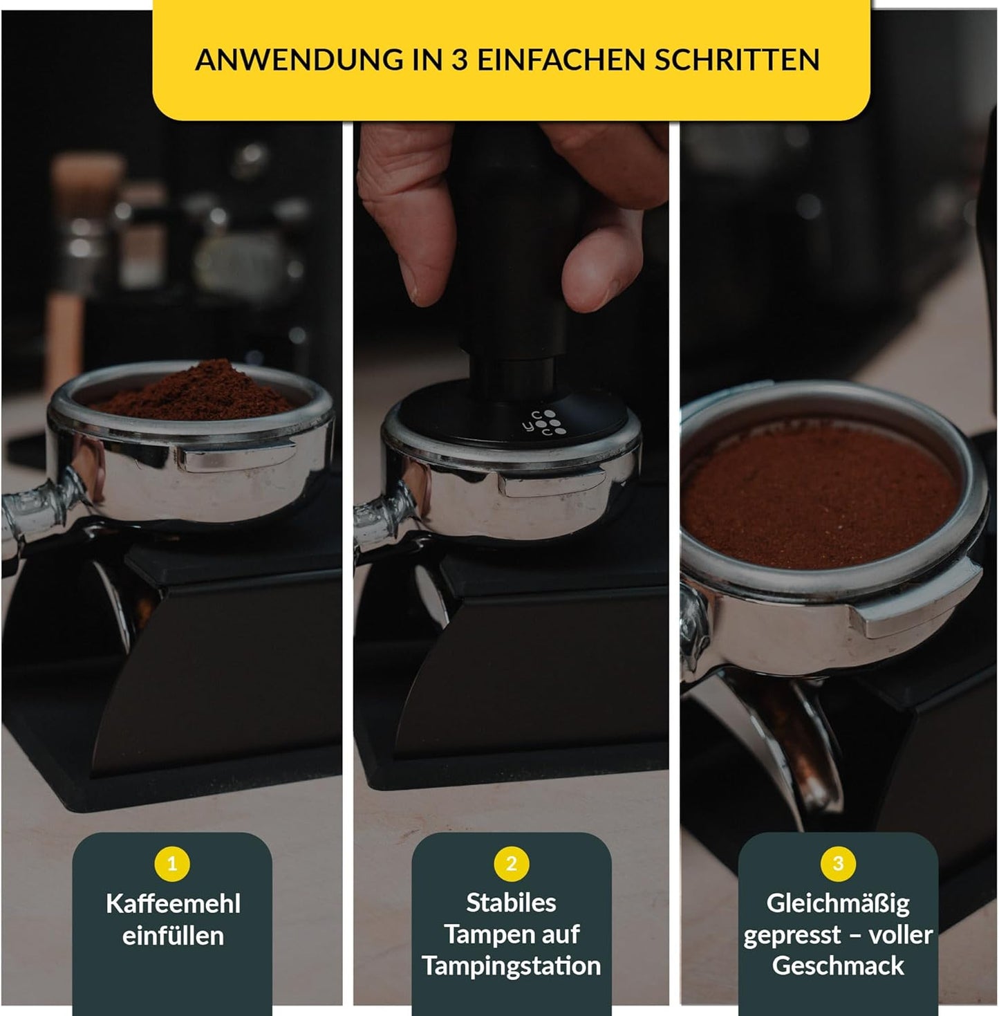 Tamperstation für Siebträger