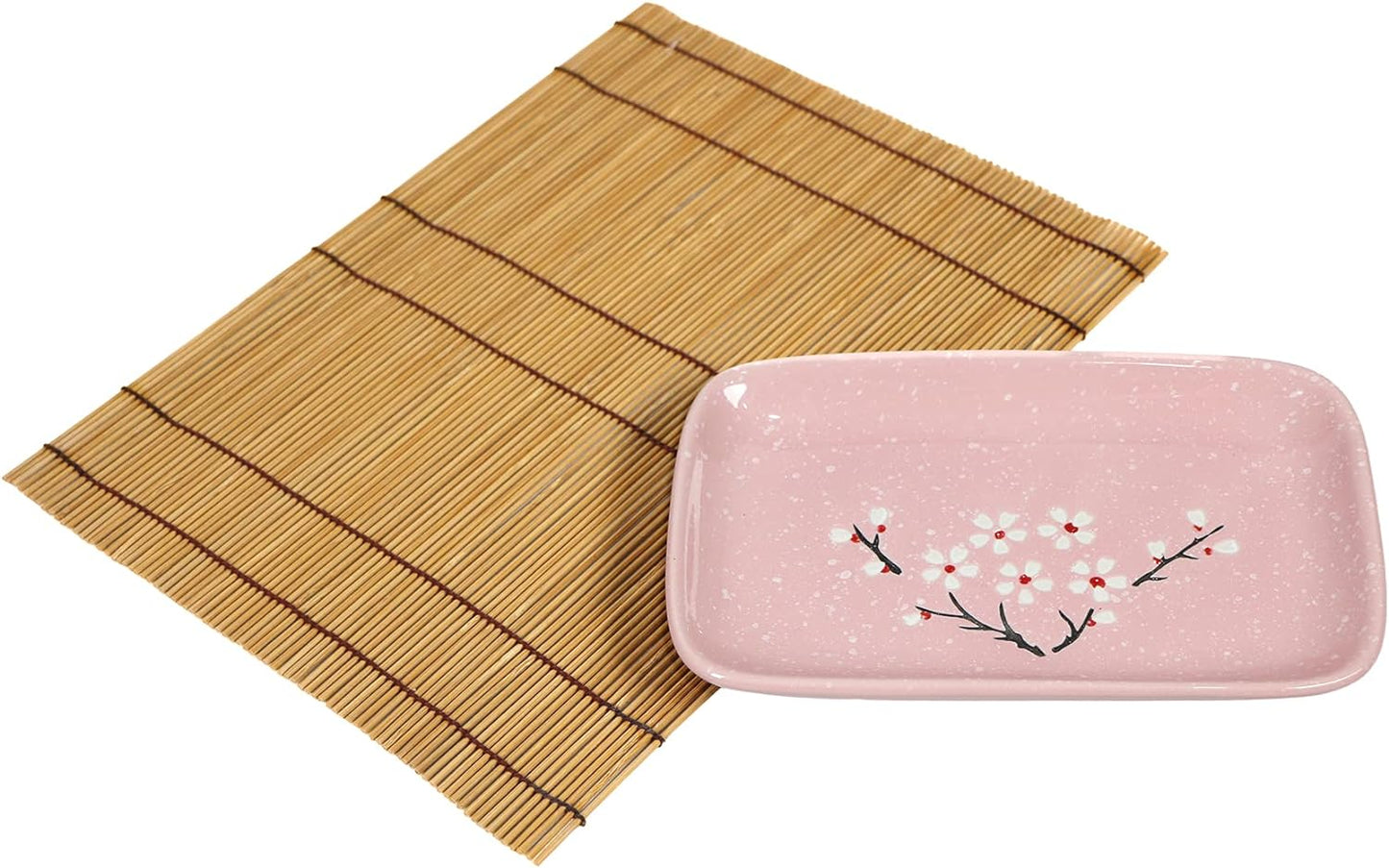 10-teiliges Sushi-Set, Rosa