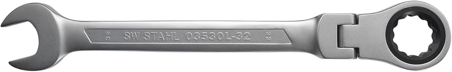Gabelringratschenschlüssel mit Gelenk 32 mm