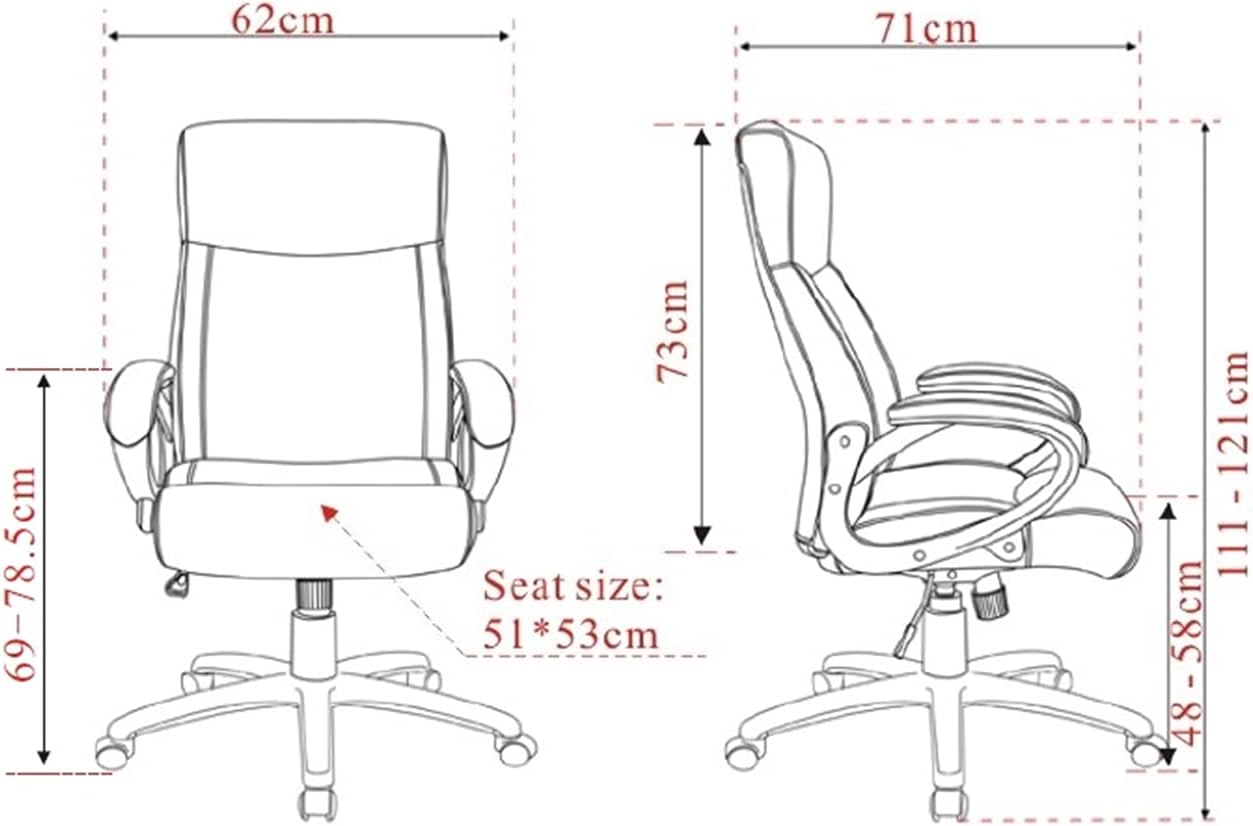 Ergonomischer Bürostuhl HLC-0311-1/2167, Grau Stoff