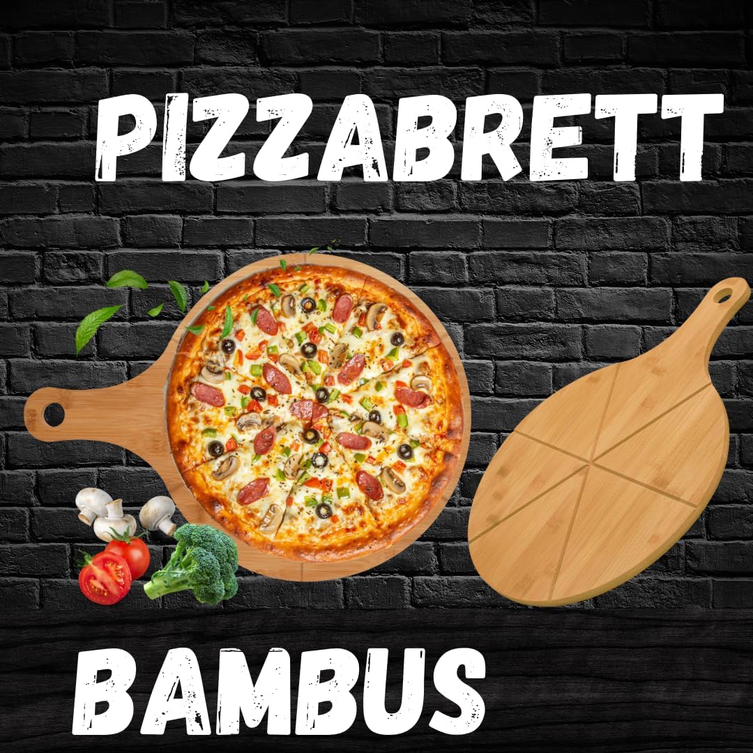 Pizzateller-Set mit Griff, 6er Set