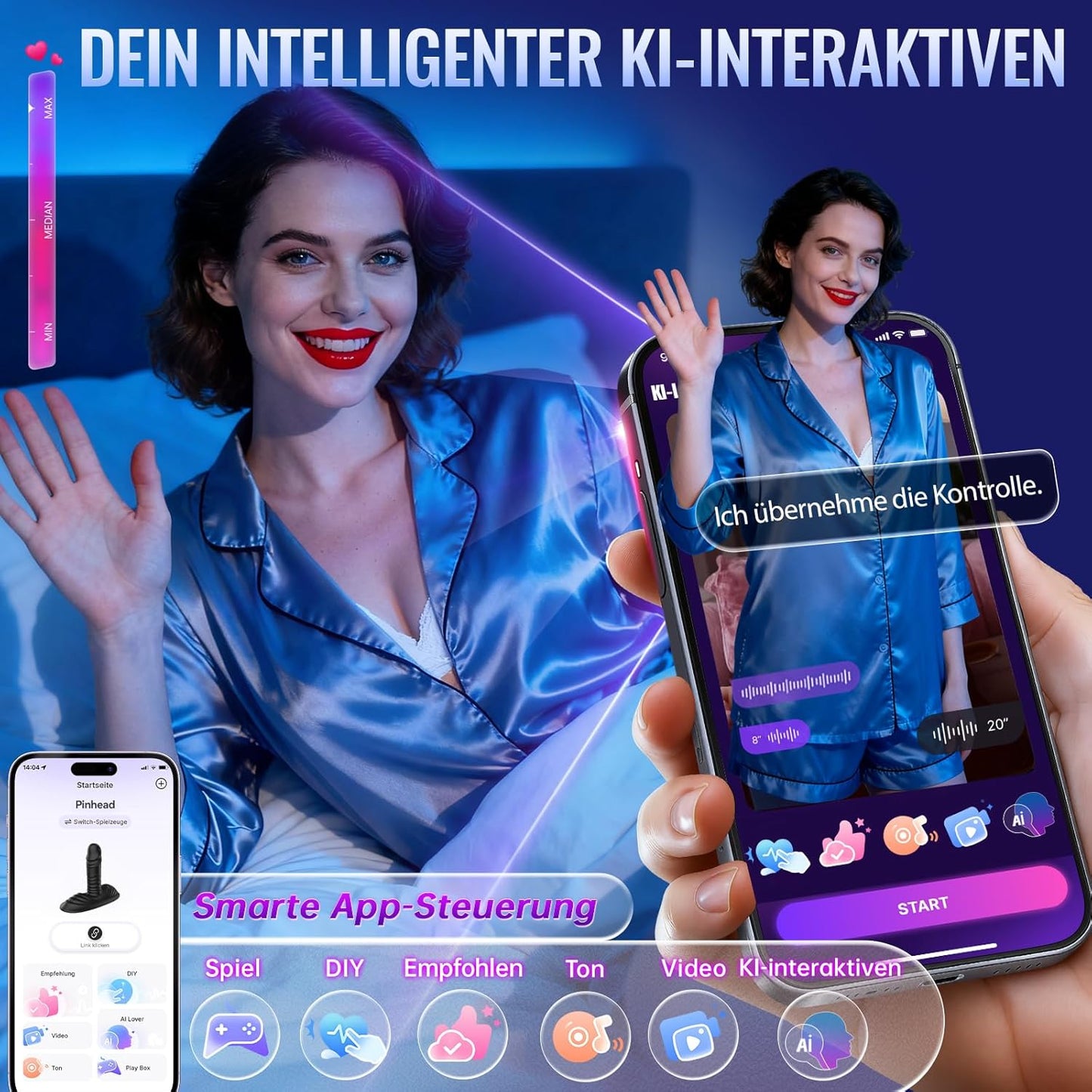 3-in-1 Analvibrator mit 12 Modi