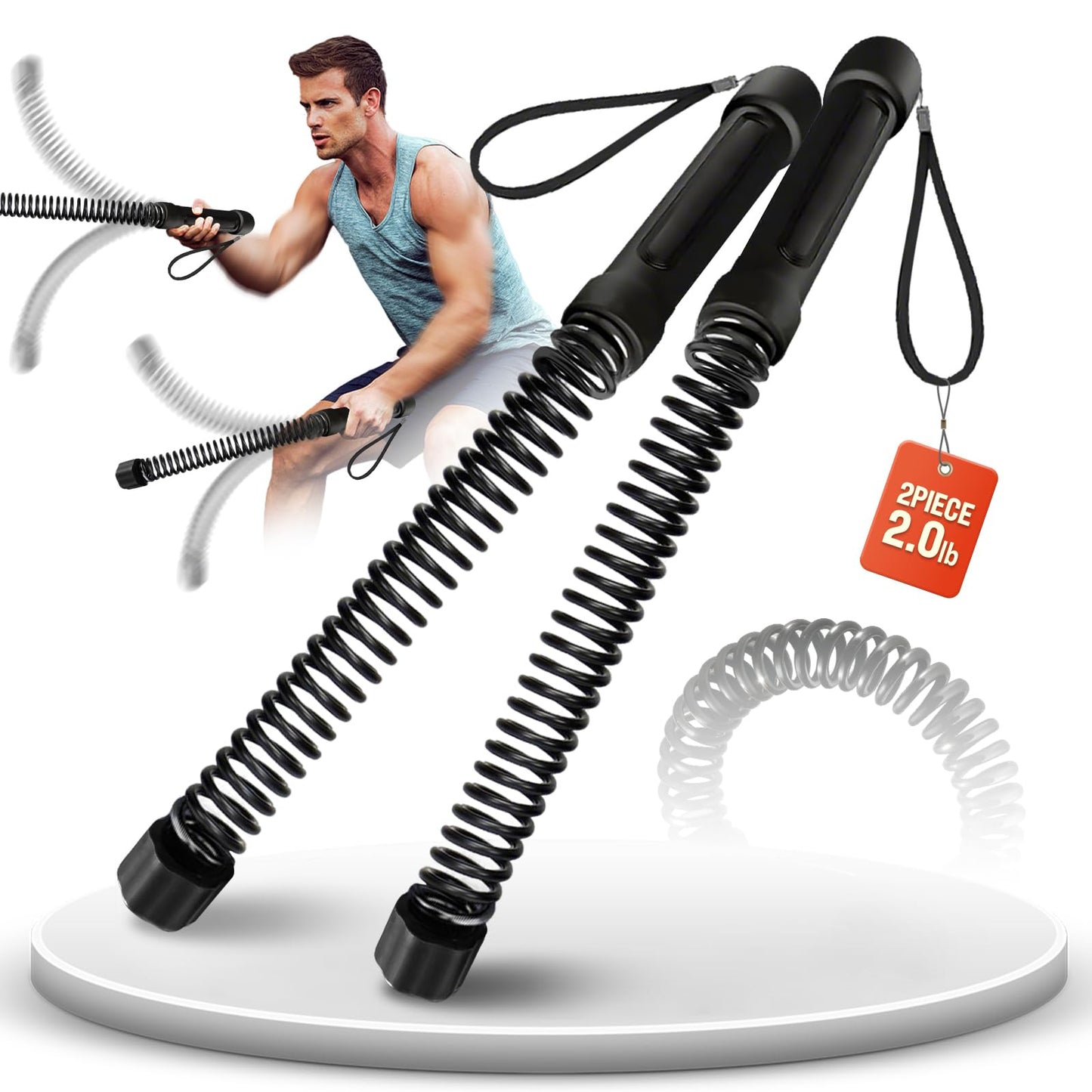 Geräuschfreies Battle Rope Heimfitnessgerät