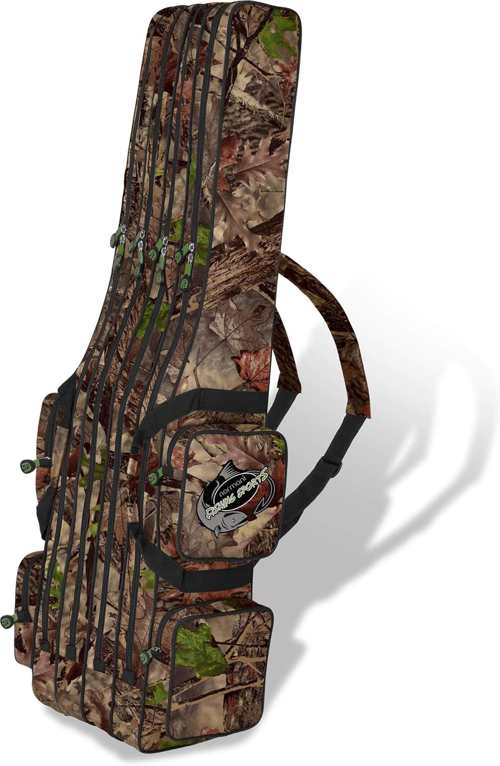 Rutentasche Angelkoffer mit 4 Innenfächern (150 cm), Hunting Camo 4 Innenfächer 150 cm