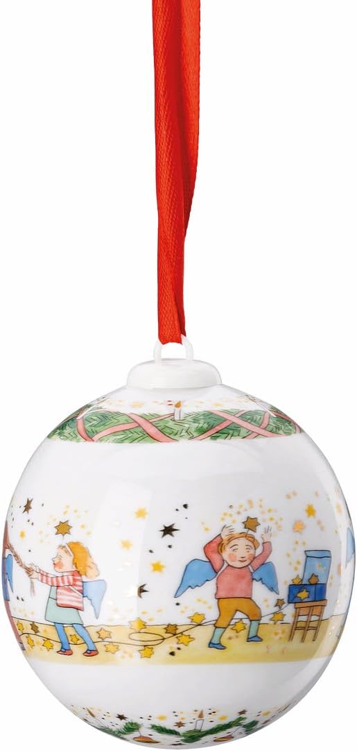 Weihnachtskugel 2024 Porzellan