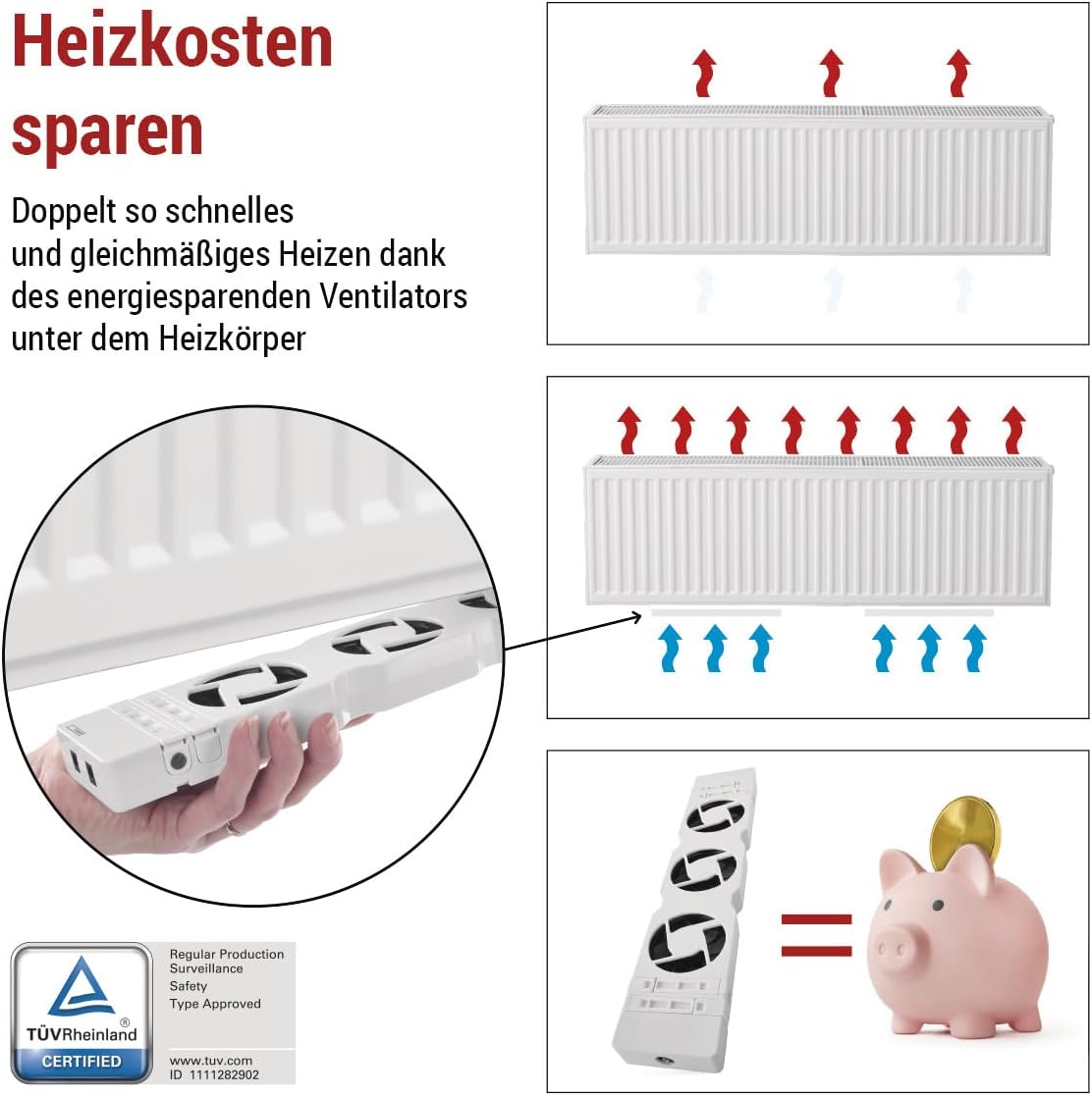 Heizkörperventilator Mono weiss, Starterset MONO