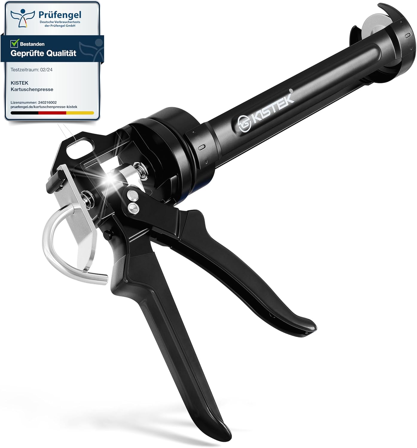 Profi Kartuschenpresse mit 24:1 Übersetzung, KISTEK® Kartuschenpresse 310ml