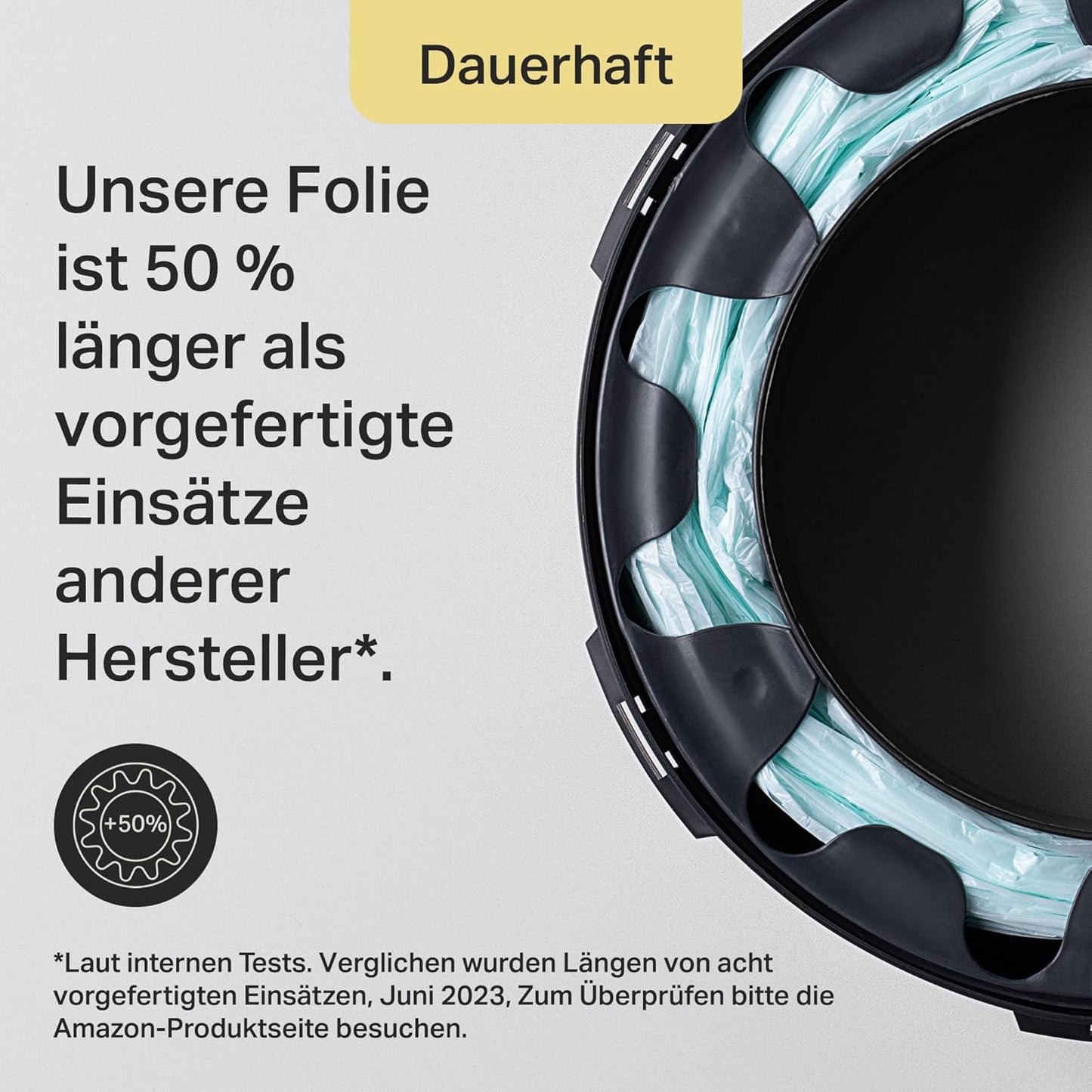 Windelbehälter-Nachfüllkassetten-Set (4er-Pack), Graue 1 stück (4er Pack)
