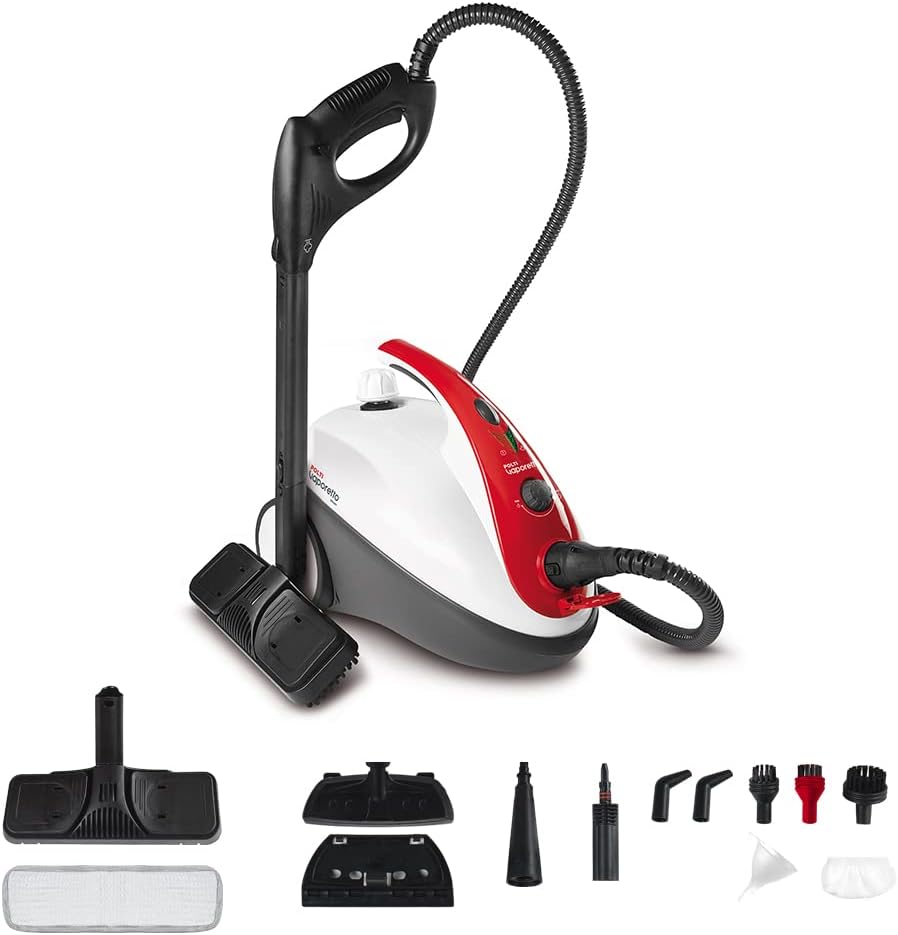 Dampfreiniger Vaporetto Smart 30 R mit Druckkessel und Sicherheitsverschluss, Rot/Weiss