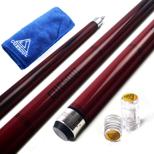 2-teiliger Billard Queue, 11.5mm Spitze, rot 11.5mm