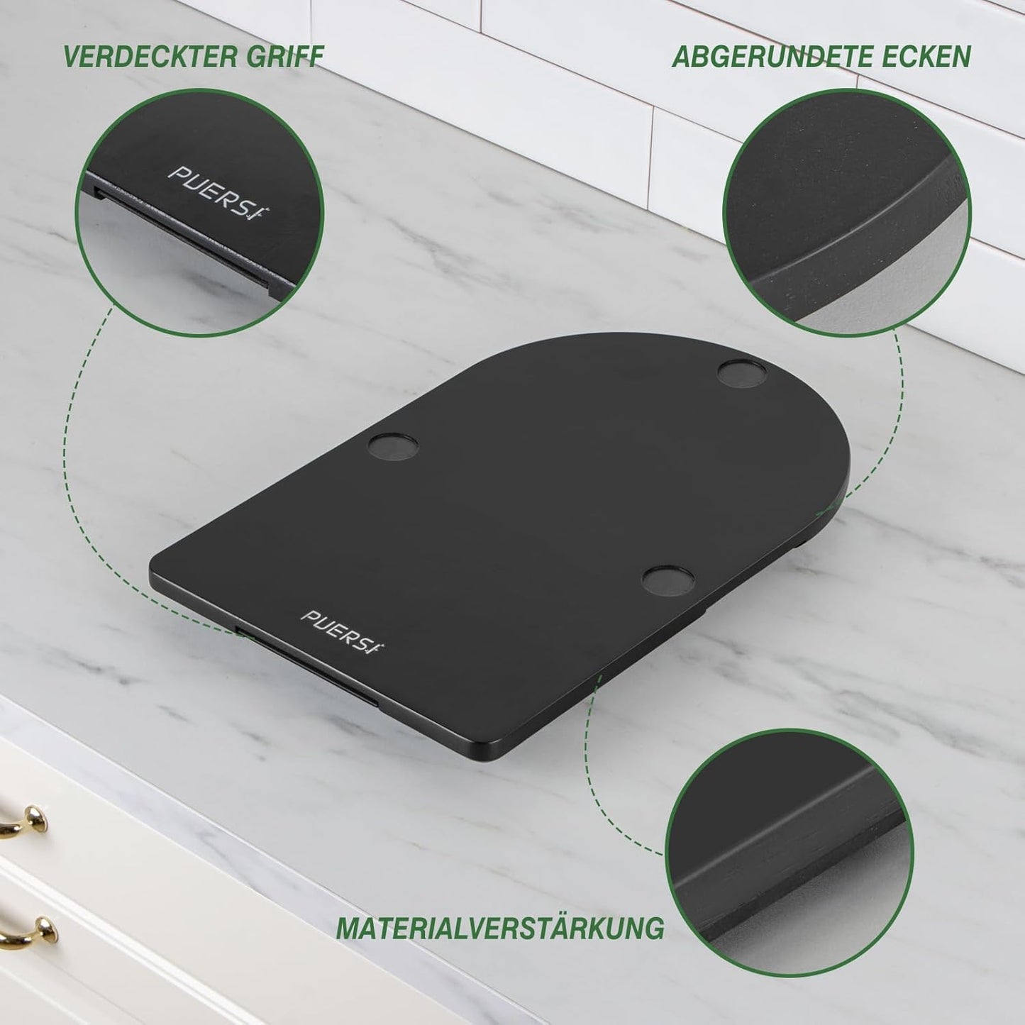 Gleitbrett für Thermomix TM7, Schwarz