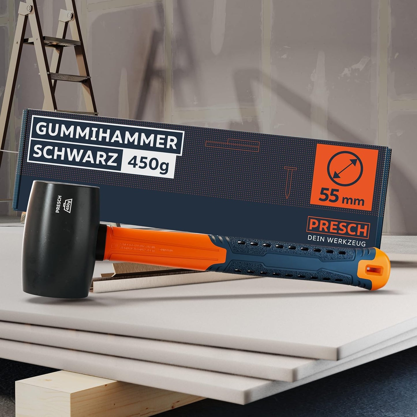 Gummihammer, Schwarz