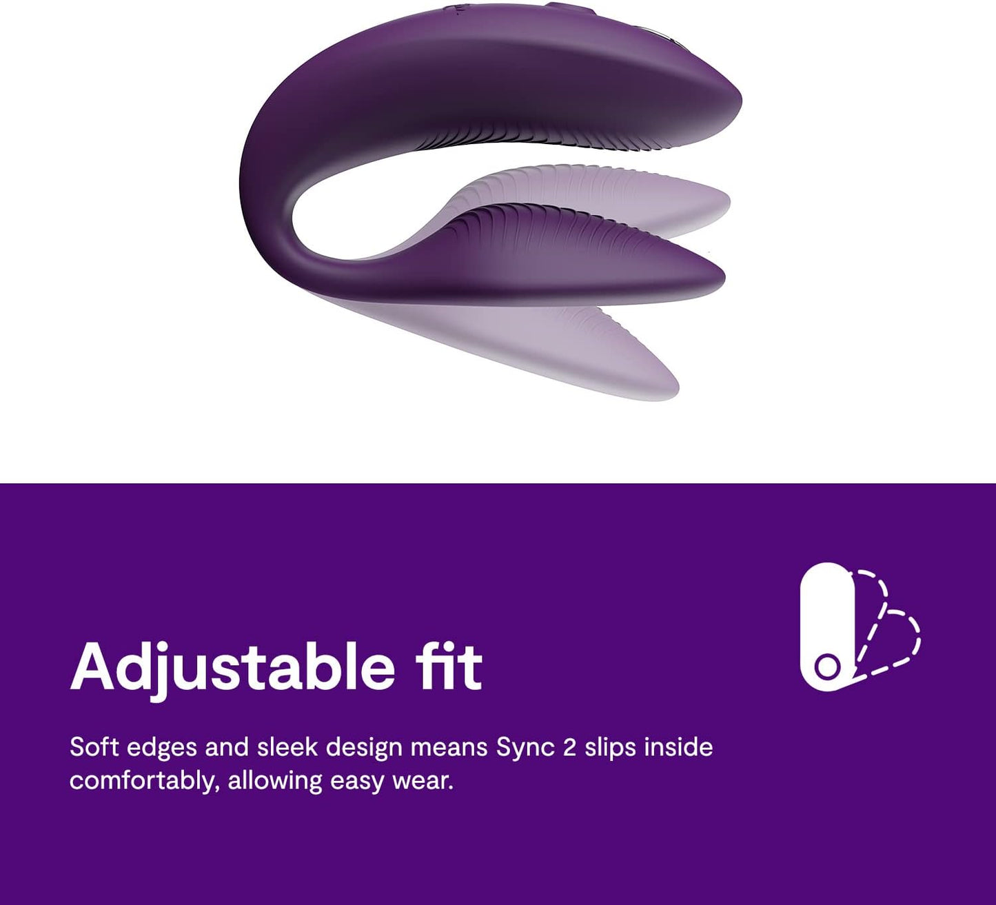 Paarvibrator Sync 2 mit App-Steuerung, Lila