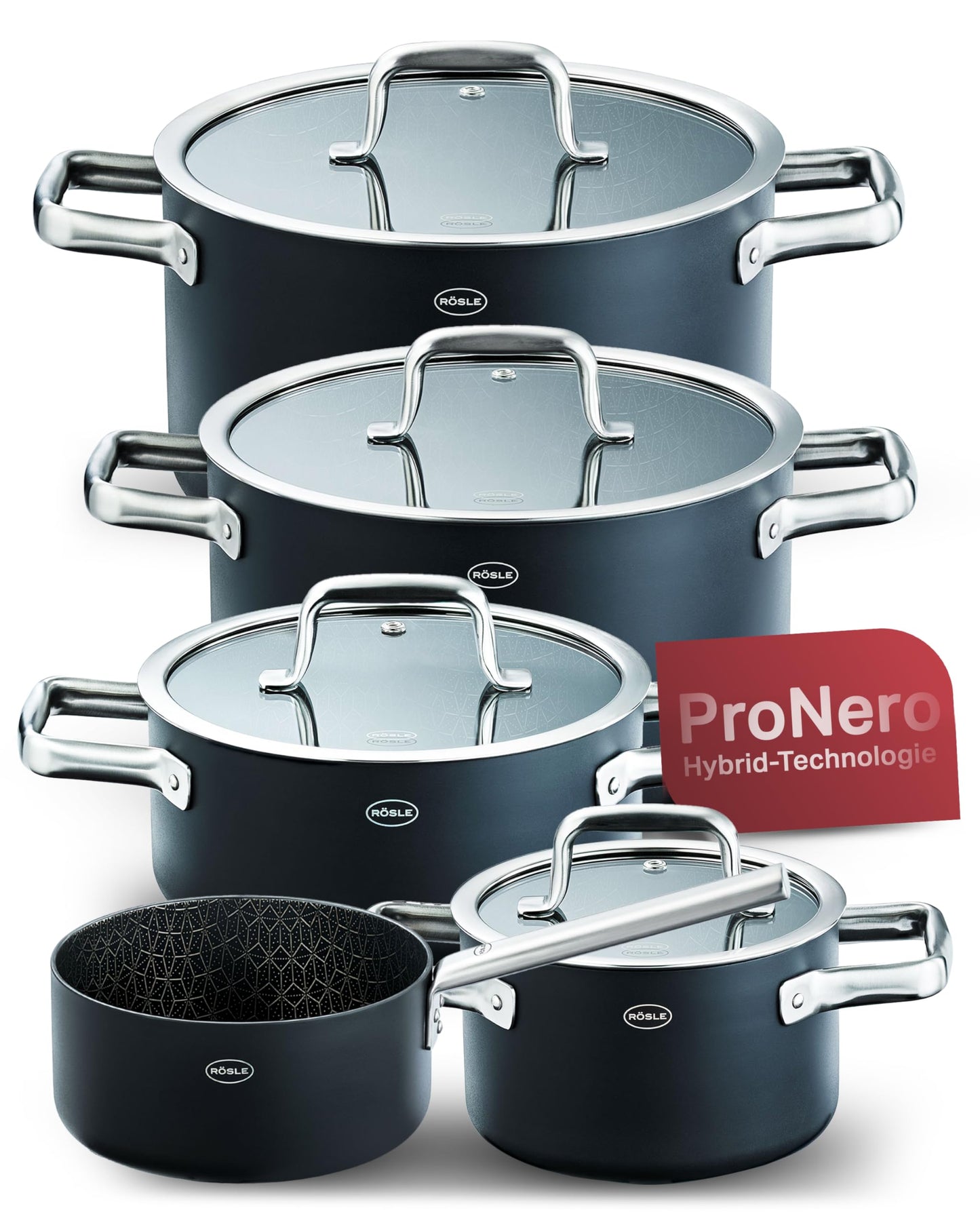 Topfset Ebonic ProNero, Topfset 5 teilig