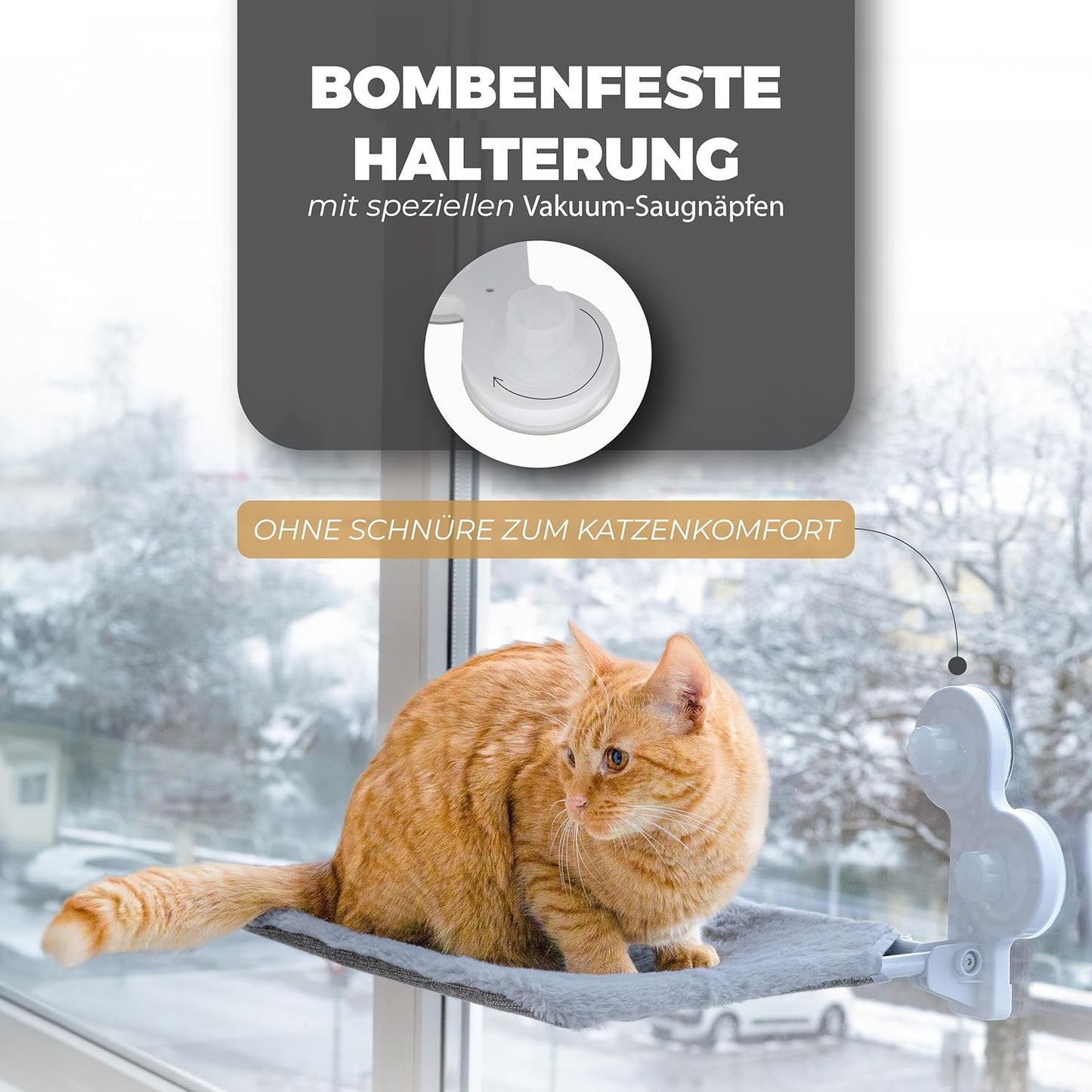 Katzen Fensterliege Hängematte