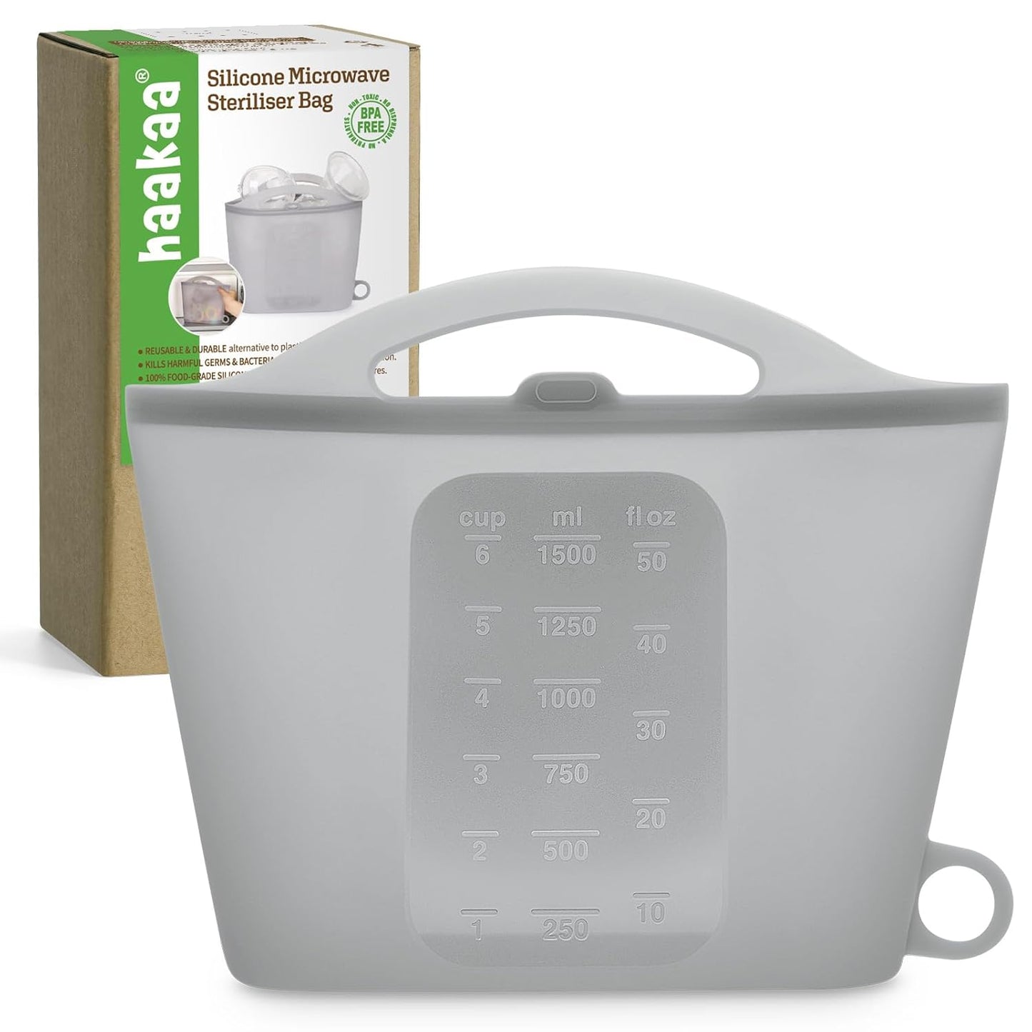 Silikon-Dampfsterilisatorbeutel für Mikrowelle, 1500ml 1.0
