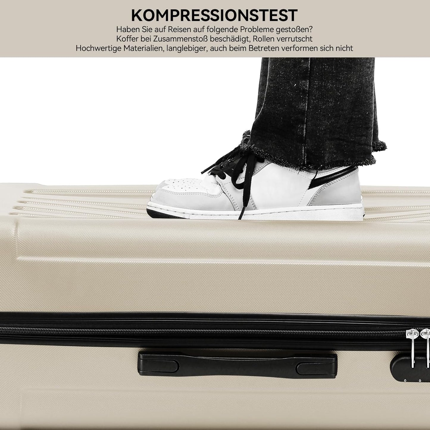 Handgepäck Koffer, Creme White / M