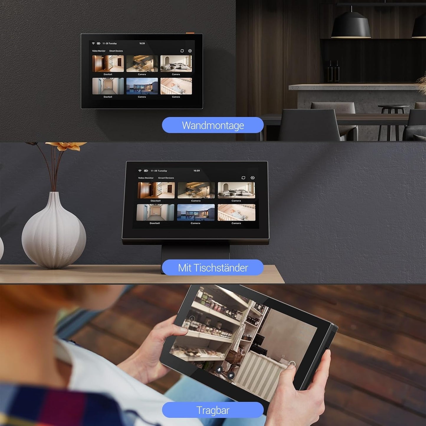 SD7 Intelligenter Innenbildschirm mit 2-Wege-Audio, Smart Screen