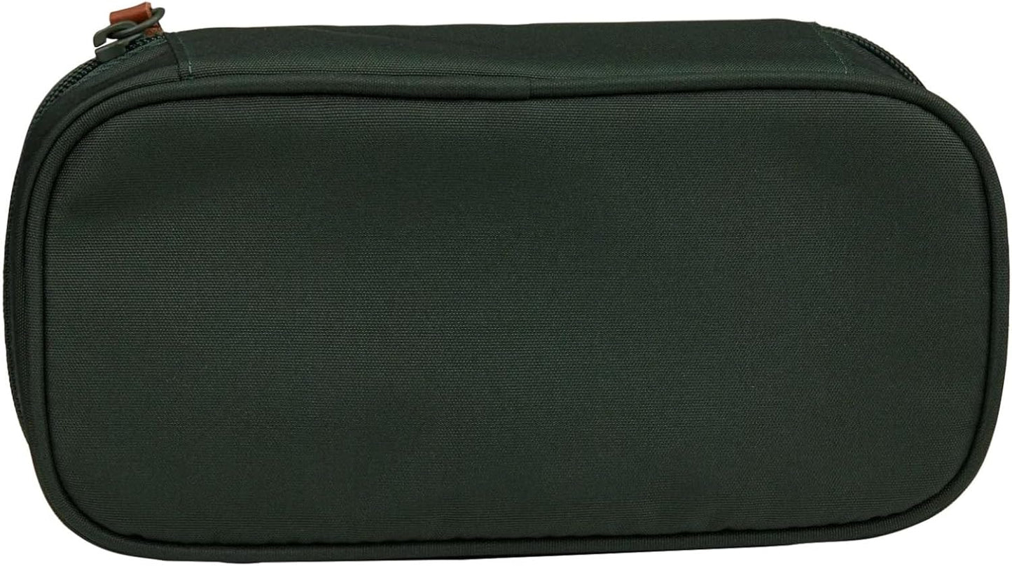 Schlamperbox mit Trennfach und Geodreieck-Halter, Nordic Forest Green - Dunkelgrün